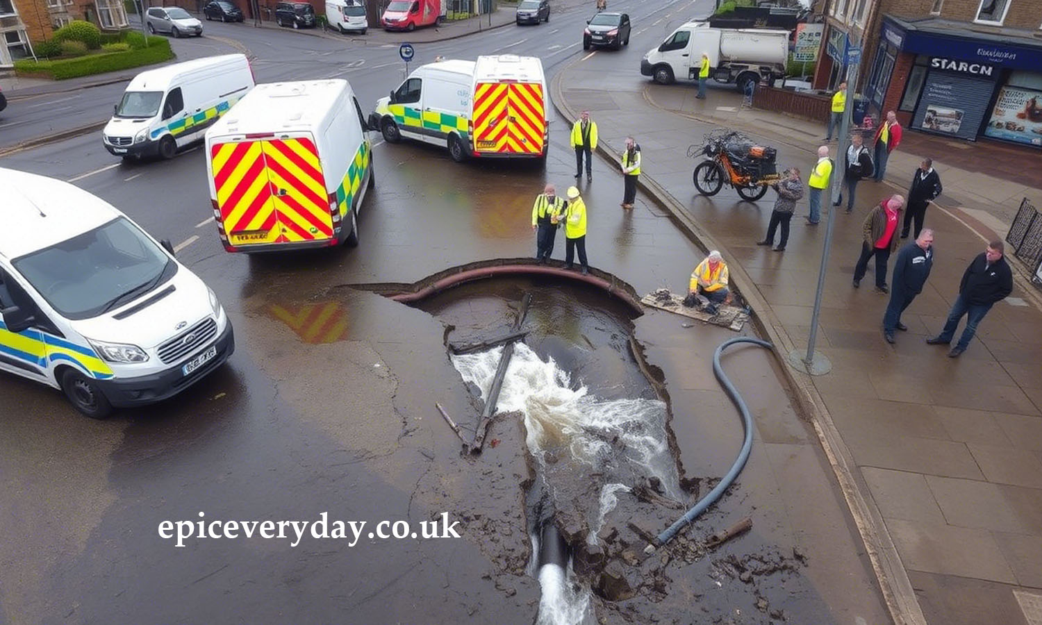 glasgow water main break shettleston road